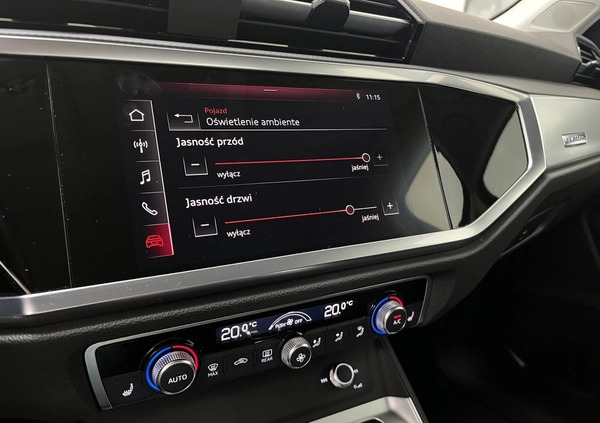 Audi Q3 cena 139900 przebieg: 52876, rok produkcji 2019 z Bydgoszcz małe 436